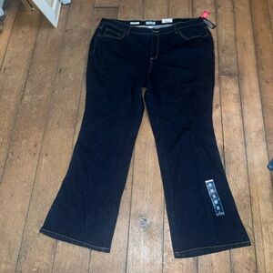 St. John’s Bay Women's Boot Cut Dark Blue Jean Sz 22 W NEW